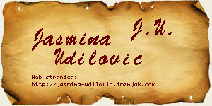 Jasmina Udilović vizit kartica